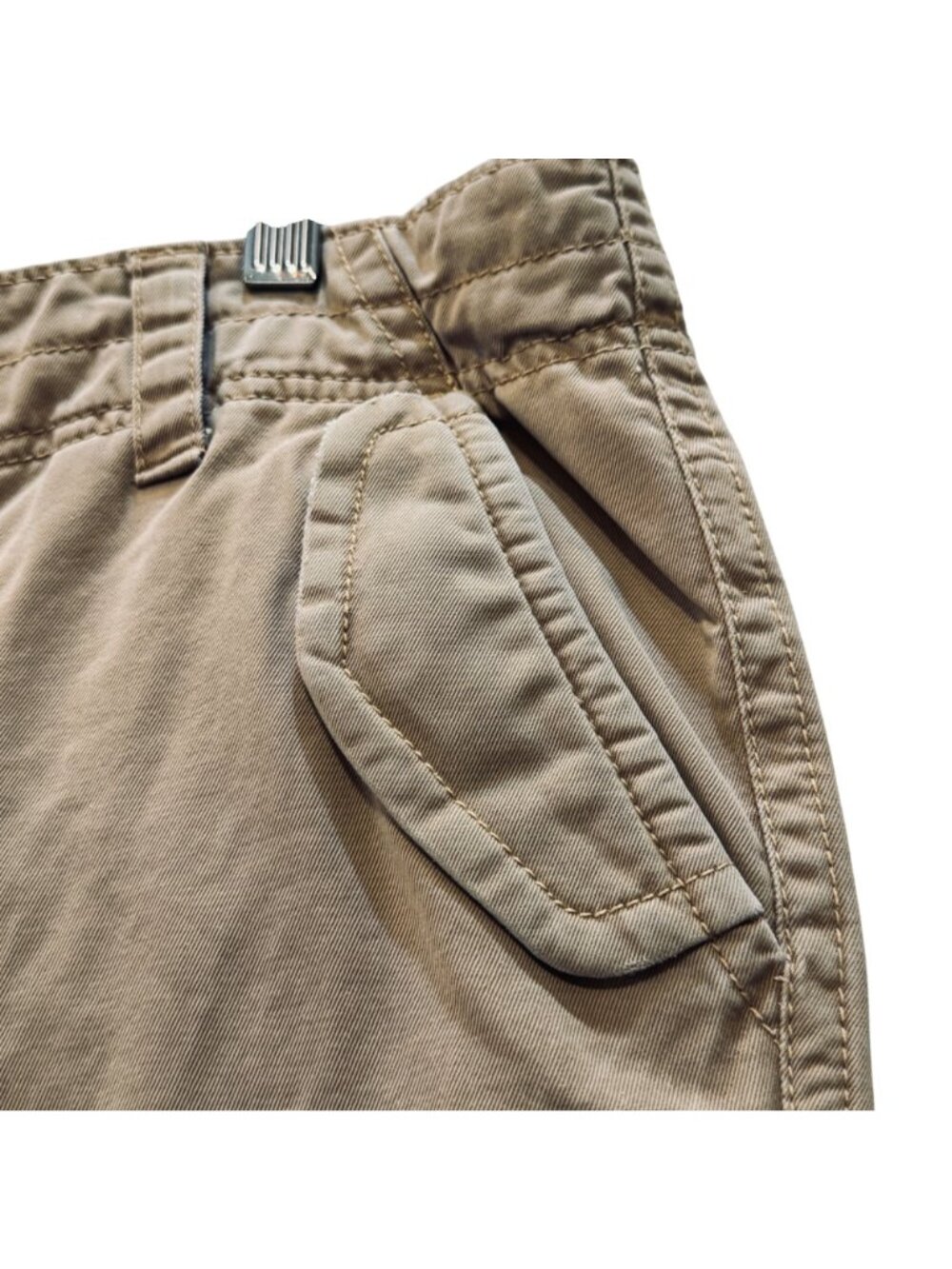 Khaki Chinos Women's Size 12 R Wide Leg Cotton Preppy Y2K Style by Old Navy - Picture 6 of 8